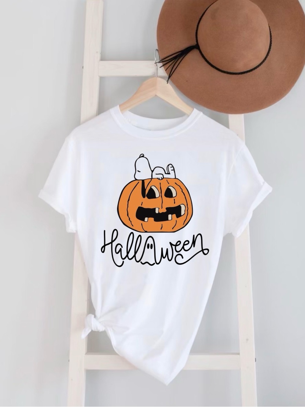 Halloween Pumpkin Snoopy T-Shirt unisex